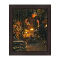 Modern 31x34 Gold Picture Frame Wood - Custom Framing Black