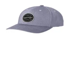 TravisMathew On Ice Patch Cap Structured Mid Profile Flexfit 110 with Customizable Back Panels Quiet Shade Grey