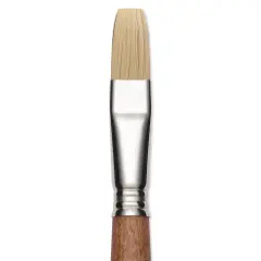 Escoda Futura Synthetic Bristle Brush - Series 5424, Flat, Size 16, Long Handle