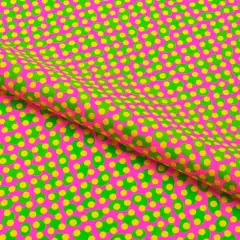 Lava Lamp Dots Printed Spandex Fabric