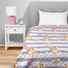 Bluey Quilted Throw Blanket Bingo Candy Land