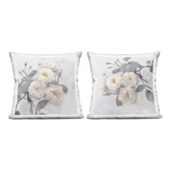 Stupell Industries Country Blossoms Bundle 2pc Decorative Printed Pillow Set design by Emily Ford, 18 x 7 x 18