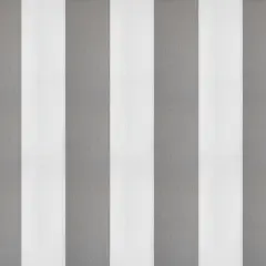 Bungalow Stripe Upholstery & Drapery Fabric Grey