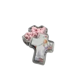 12 Party Favor Catholic Gifts with Gift Box Blue Rosary Beads Necklace Baptism