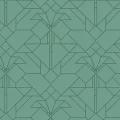 Green Water April Showers & Coonley Tulip Cotton Wideback Fabric per yard