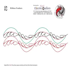 052 Ribbon Feather Pantograph by Linda V. Taylor