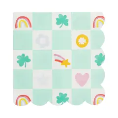 RAINBOWS SCALLOP COCKTAIL NAPKINS