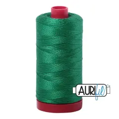 2870 Green Aurifil Cotton 12 WT Large Spool