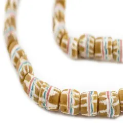 The Bead Chest Brown Strawstack Beads (9mm)