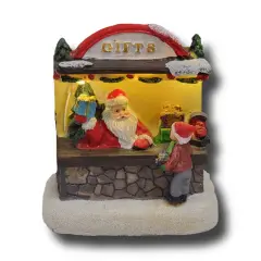 Santa's Gift Shop Christmas Miniature. Christmas Village