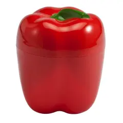 Hutzler Pepper Saver Keeper Storage Container - Keeps Fresh Longer Red