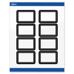Avery Printable Rectangle Labels, Black and White Polka Dots, 2" x 3", Glossy White Rectangle Labels, Permanent, Laser/Inkjet, 80ct, Great for Product Labels