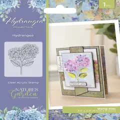 Nature's Garden Hydrangea Clear Acrylic Stamps-Hydrangea