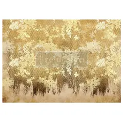 A1 Decoupage Fiber - Gilded Lace - 1 sheet, A1 size