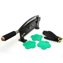 Fresh Flower Stem Cutter - 14-Inch Heavy Duty Blade w/Safety Latch, Table Mountable - Easy to Use Commercial Grade Floral Tool for Florists Gardening Flower Arrangements - Floral Stem Cutter