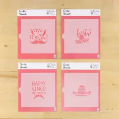 Cinco de Mayo 4 Piece Cookie Stencil Bundle