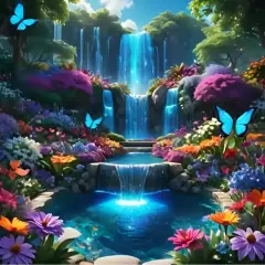 Waterfall Diamond Painting Kits for Adults, Wonderland 5D Diamond Art Kits for Beginners