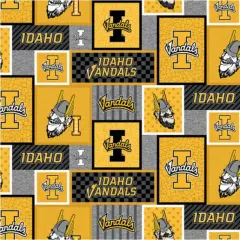Licensed NCAA University of Idaho Patch Fleece ID1177 Fabric by the Yard