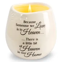 Collections Etc Heaven in our Home Ceramic Candle, 8oz.