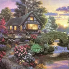 5D Cottage Landscape Diamond Painting Kits for Adults