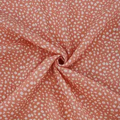 1 Yard Rayon Crinkle Peach Ivory Fabric for Blouses Dresses Skirts and Scarves 50/52" Width Peach and Ivory
