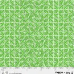 Green Whimsy Square Facets 44"/45" Fabric Per Yard