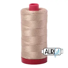 2326 Sand Aurifil Cotton 12 WT Large Spool