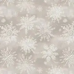 Fog Snowfall Cotton Wideback Fabric per yard