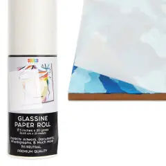 Glassine Paper Roll for Artwork, Transparent Paper Protection for Drawings, Crafts, Documents, Photos, Projects, and Baked Goods, Classroom Supplies (17.5 Inches x 25 Yards) Clear