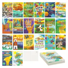 Motivational and Inspirational Religious Postcards (4 x 6 In, 40 Count)
