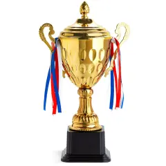 Large Gold Trophy Cup &ndash; 16.63 inches 1st Place Championship Award for Football, Soccer, Fantasy Sports Competition