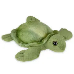 Bearington Collection Lil' Shelton Plush Sea Turtle Stuffed Animal, 7 Inches, For Ages 0-14 Green