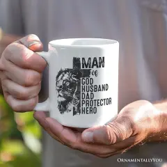 Man of God Mug, Faith Christian Dad Gift