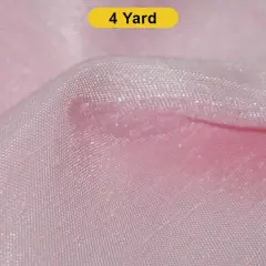 Shantung Satin Fabric 60" Reversible Satin Dupioni Silk Pink