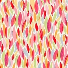 Pink Wavy Geo Jubilee 44"/45" Fabric Per Yard