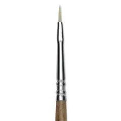 Escoda Futura Synthetic Bristle Brush - Series 5410, Short Filbert, Size 0, Long Handle