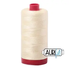 Light Lemon (2110) | 12wt Large Spool (325M / 356Y) | Aurifil Thread