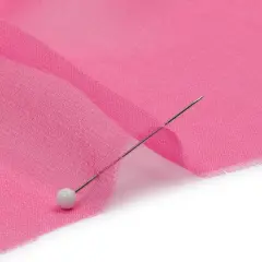 1 Yard Carmine Rose Premium Silk Chiffon Fabric Lightweight for Dresses 54 Inch Width