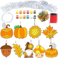 27 Set DIY Window Paint Art Suncatchers - Fall Crafts Leaf