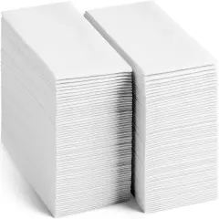 Disposable Linen-Feel Guest Towels [12" x 17"] - Cloth-Like Hand Bathroom Napkins - Made In USA, Soft and Absorbent Paper Napkin for, Bathroom, Party, Wedding, Or Event