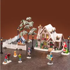 White Christmas Set - Lemax Caddington Village