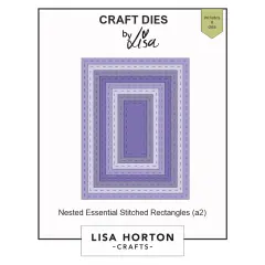 Lisa Horton Crafts Nested Dies-Essentials Rectangles (A2)