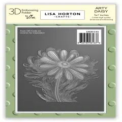 Lisa Horton CraftsEmbossing Folder 5"X7" -Arty Daisy