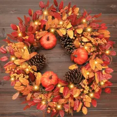 26 Inch Large Fall Wreaths for Front Door