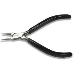 The Beadsmith Round Nose Pliers &ndash; Extra Fine Tips &ndash; 4.5 inches (114mm) &ndash; PVC Grip Handle with Double Leaf Springs &ndash; Jewelry Making Tool for Creating Bracelets, Earrings and Necklaces