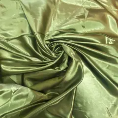1 Yard Dark Sage Bridal Satin Fabric 58/60 Inch Wide Smooth Shiny Polyester for Bridal Wear & Decor Projects