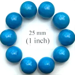 YOU CHOOSE COLOR Glass Marbles 25mm (1 inch) SHOOTER Taw Lot Turquoise