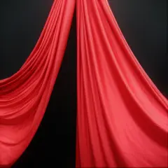 1 Yard Low Stretch Red Polyester Fabric For Aerial Silks Hammocks Backdrops Crafts 108&Prime;-120&Prime; Width