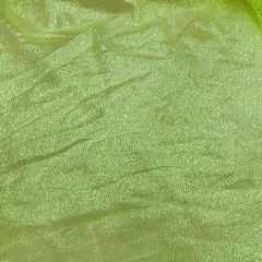 1 Yard Neon Yellow Iridescent Organza Sheer, Lightweight Shimmer Fabric for Fashion, Crafts & Decorative Accents 45 Inch Wide