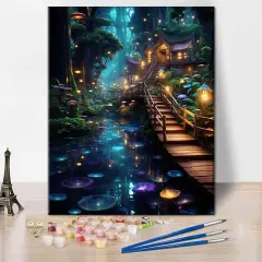 Fantasy Paint by Numbers Kit - 16"x20" (Frameless)